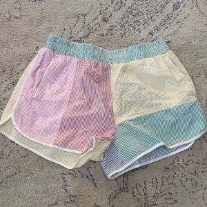 Colorful Striped Women's Shorts